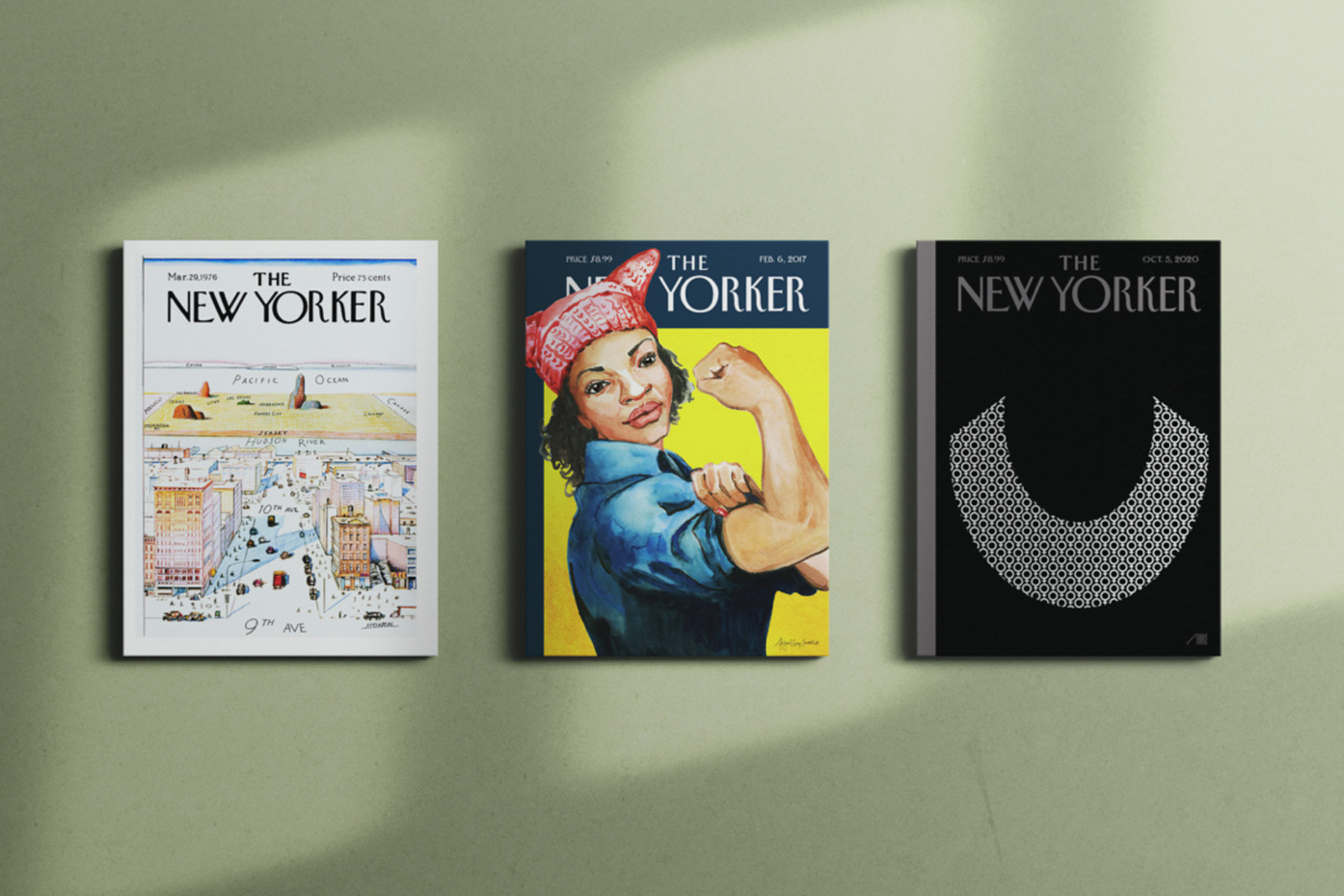 Three covers from The New Yorker in Fine Art America's Condé Nast Art Collections