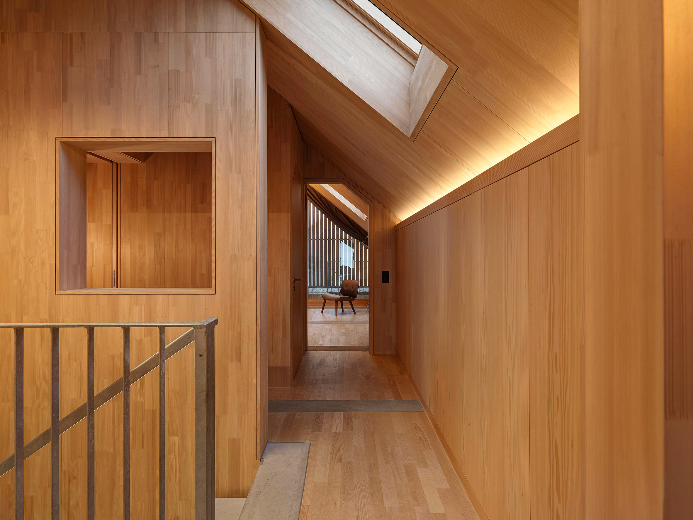 Wooden corridor