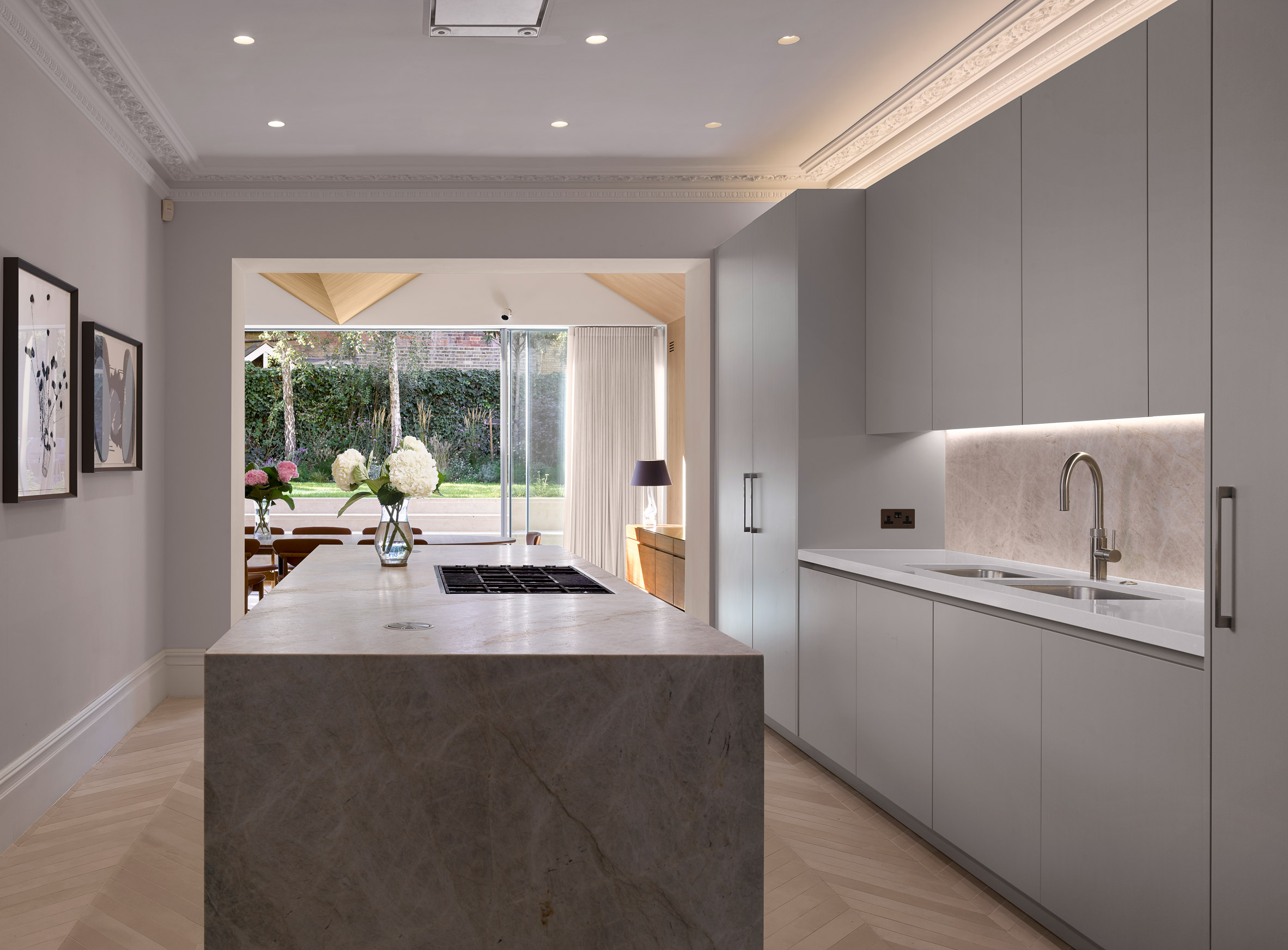Kitchen in Hampstead House by Dominic McKenzie Architects