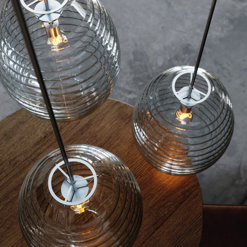 HiveMind pendant light by Kyle MertensMeyer for August Green