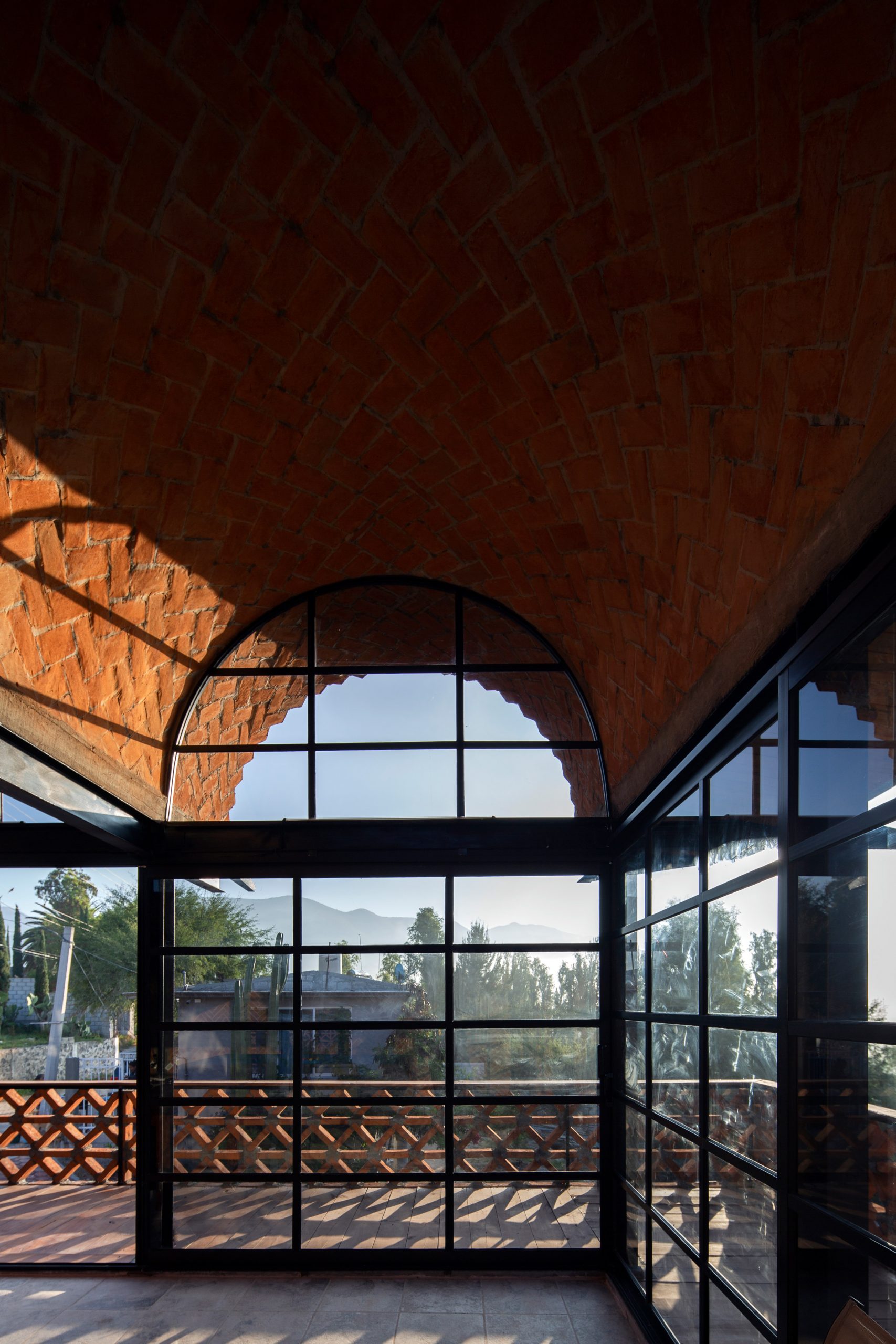 Brick vaults of Hñähñu Multimedia Center by Aldana Sanchez Architects