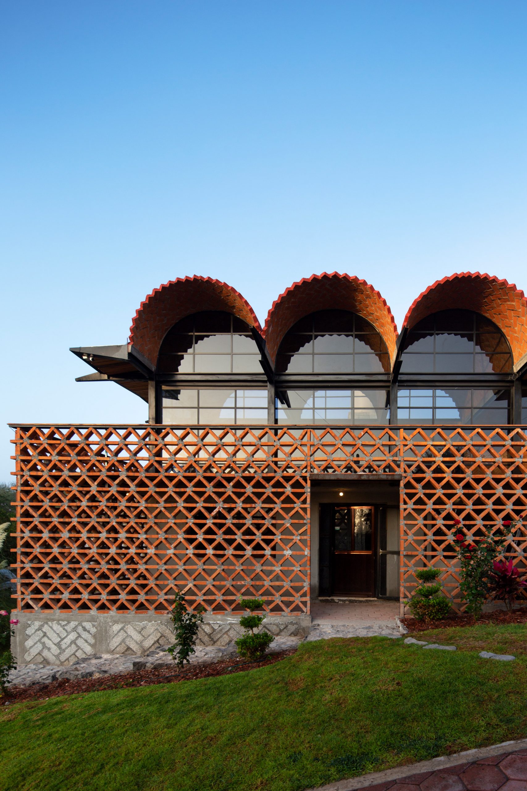 Exterior of Hñähñu Multimedia Center by Aldana Sanchez Architects