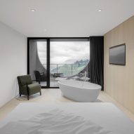 A hotel room in Hotel Milla Montis by Peter Pichler Architecture