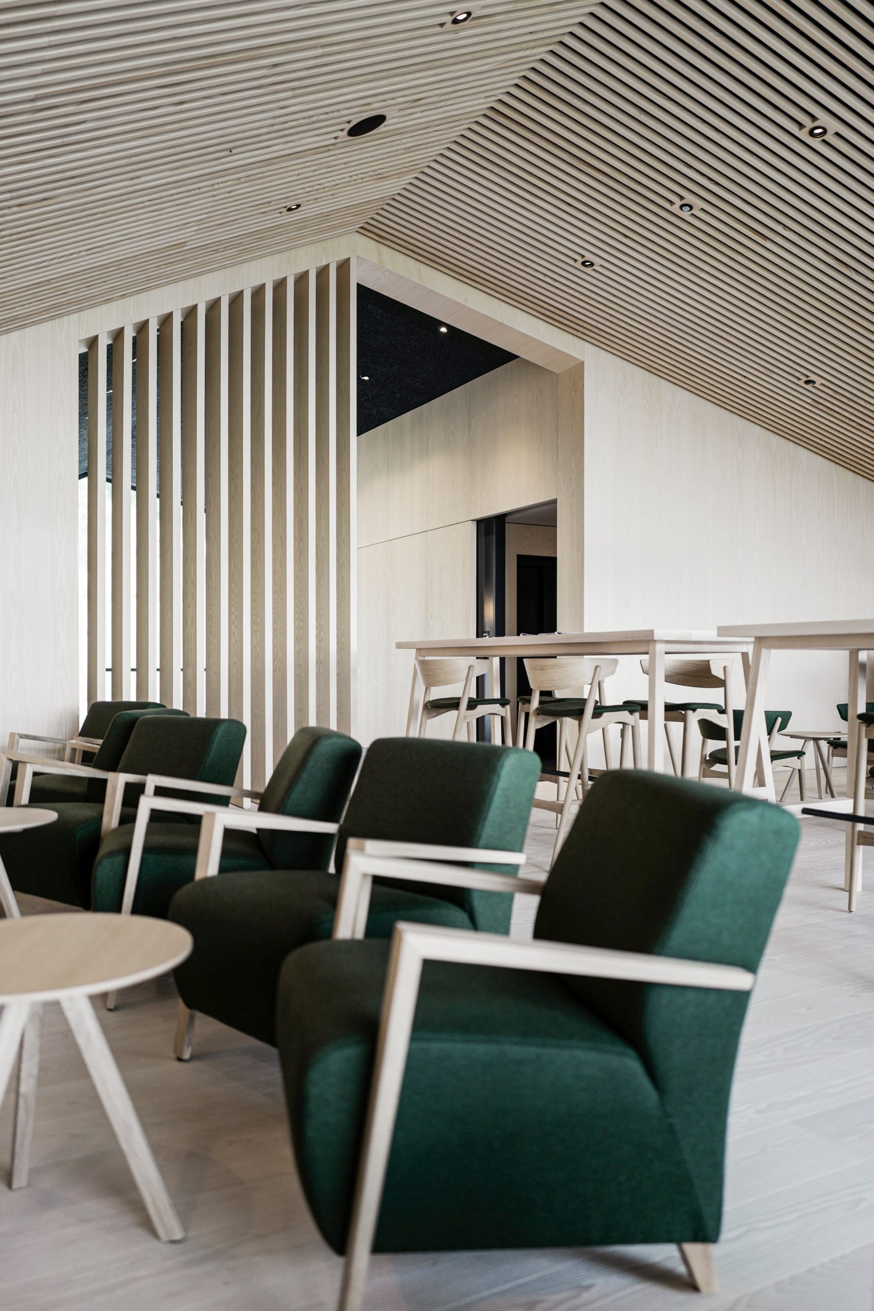 The bar inside of Hotel Milla Montis by Peter Pichler Architecture