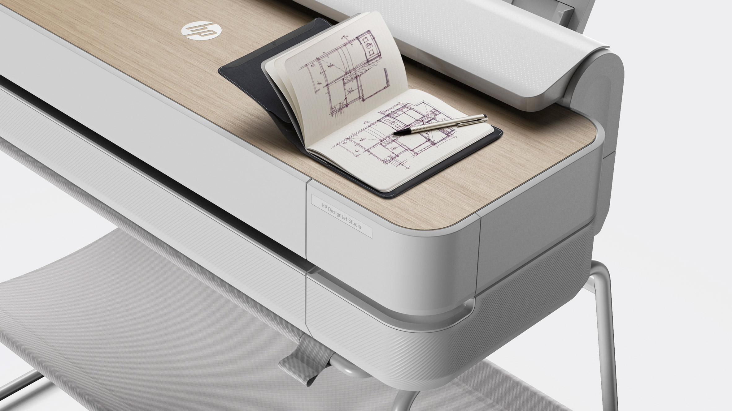 Render of HP's large-format printer
