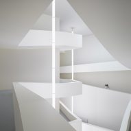 The central void inside Huamao Museum of Art and Education by Álvaro Siza and Carlos Castanheira