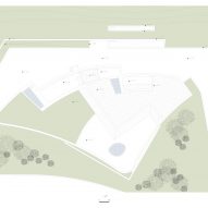 Roof plan of Humao Museum of Art and Education by Álvaro Siza and Carlos Castanheira