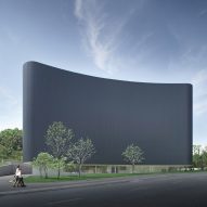 Álvaro Siza cloaks Chinese art museum with black corrugated metal
