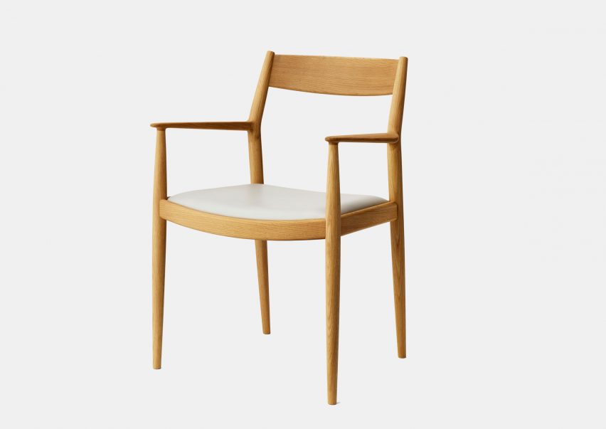 Wooden Kinuta dining chair by Norm Architects for Karimoku