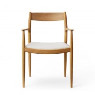 Front view of Kinuta dining chair by Norm Architects for Karimoku