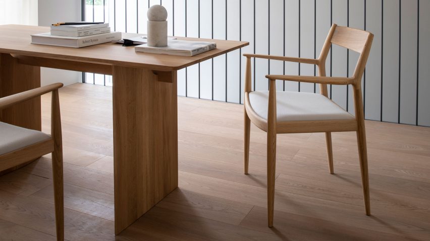 Wooden Kinuta dining chair by Norm Architects for Karimoku
