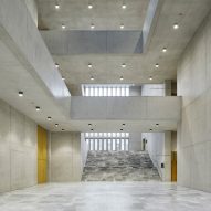 The entrance of the Kunsthaus Zurich museum extension by David Chipperfield