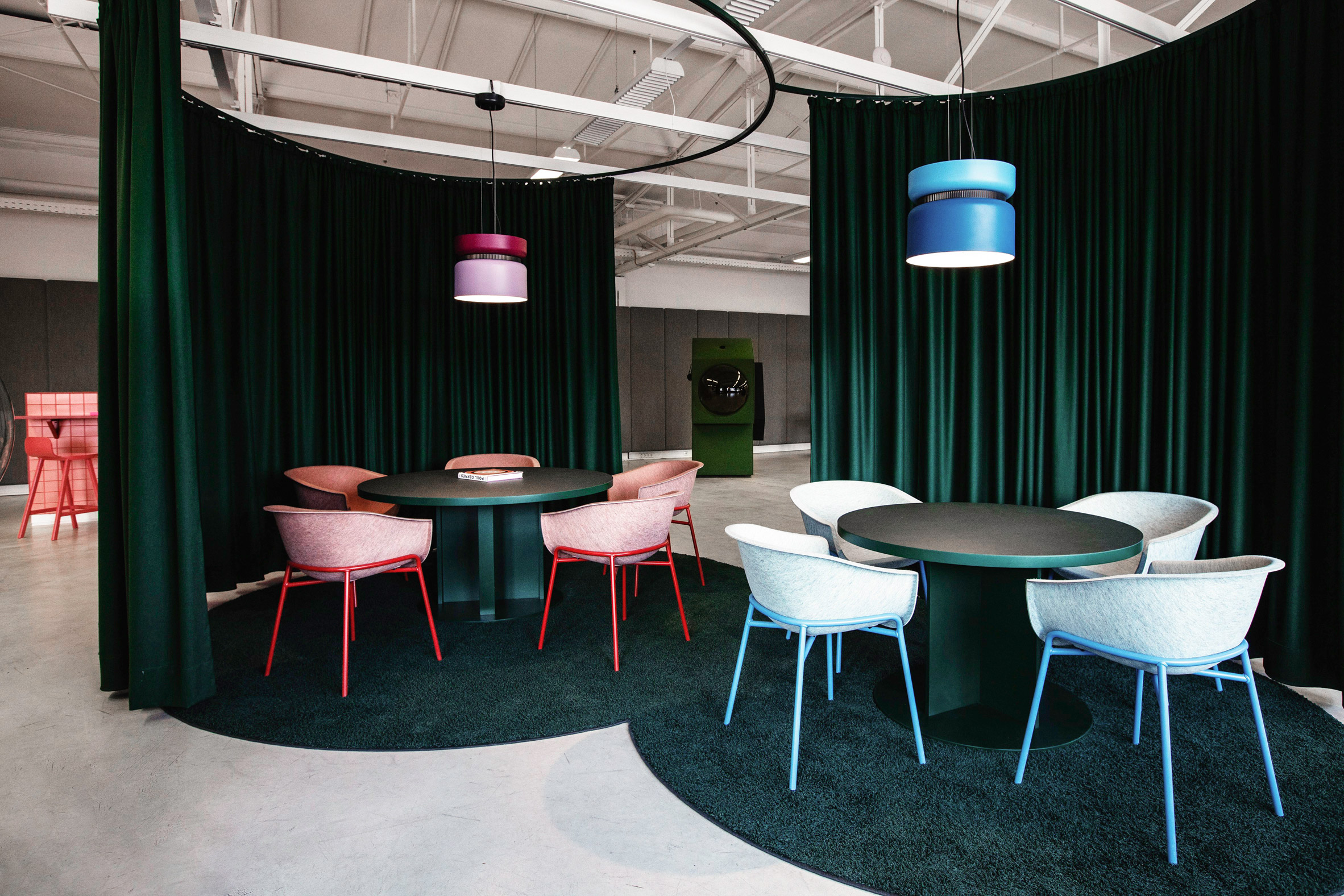 Two meeting rooms in LOQI Activity Office by Studio Aisslinger