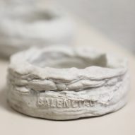 Shahar Livne designs fossil-like jewellery for Balenciaga from ocean plastic