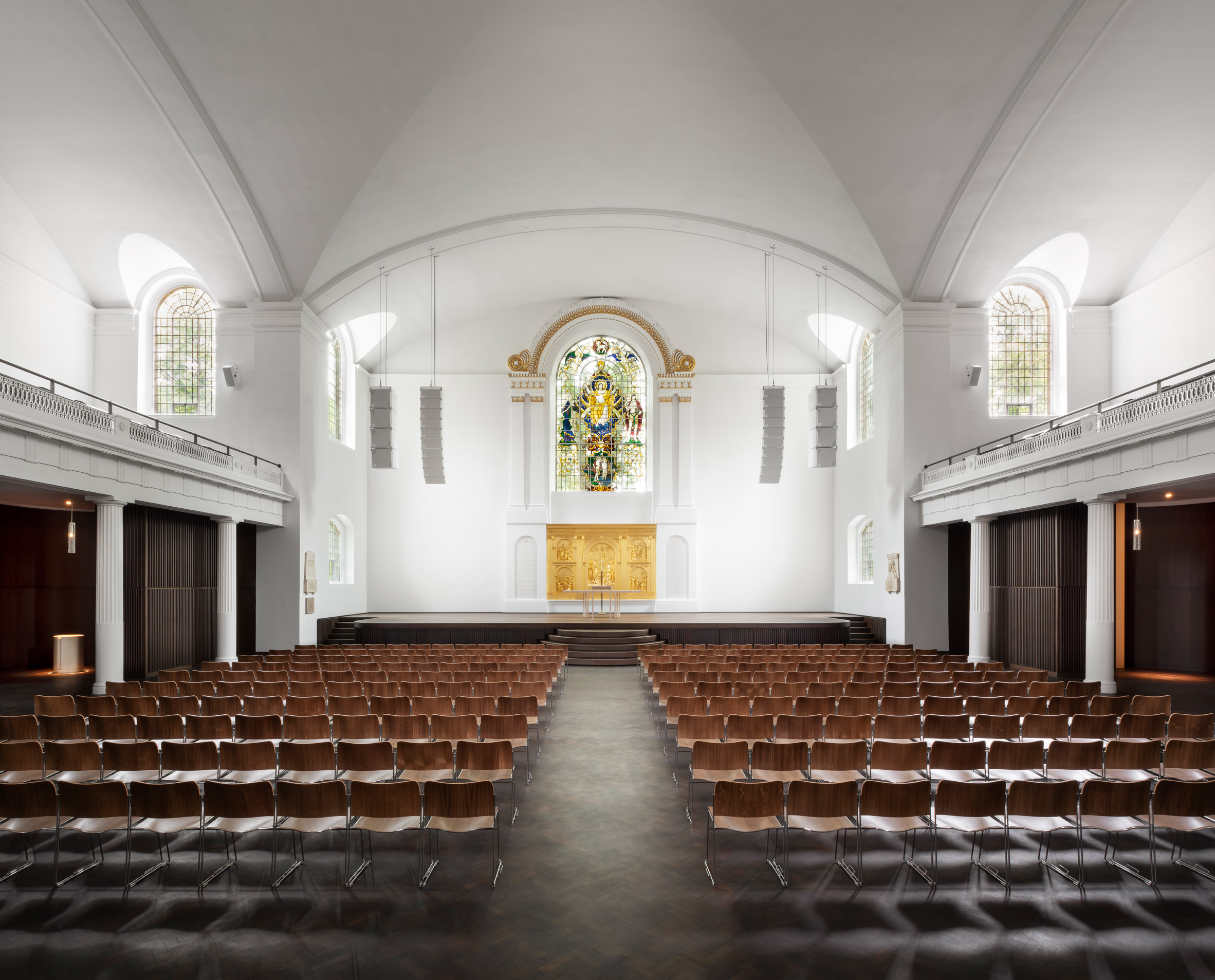 The refurbished nave of St John at Hackney by John Pawson and Thomas Ford & Partners