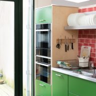 The kitchen of the refurbished Stock Orchard Street by Sarah Wigglesworth in London