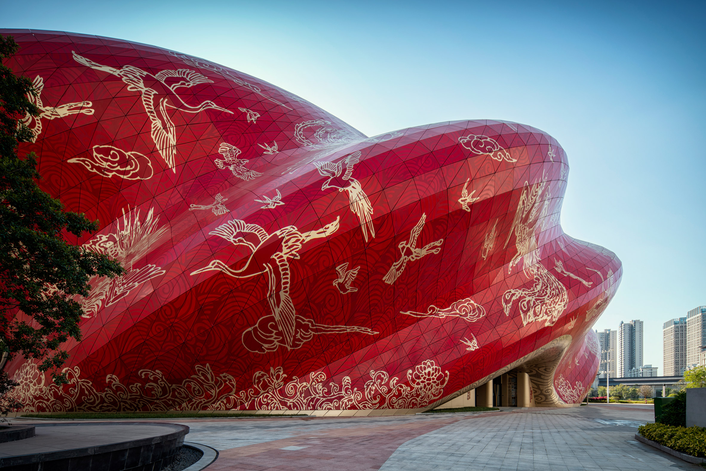 Red-clad theatre in the Guangzhou