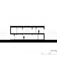 A section of The House of Wood, Straw and Cork by LCA Architetti