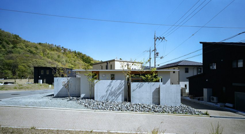 A concrete-lined home by FujiwaraMuro Architects in Japan
