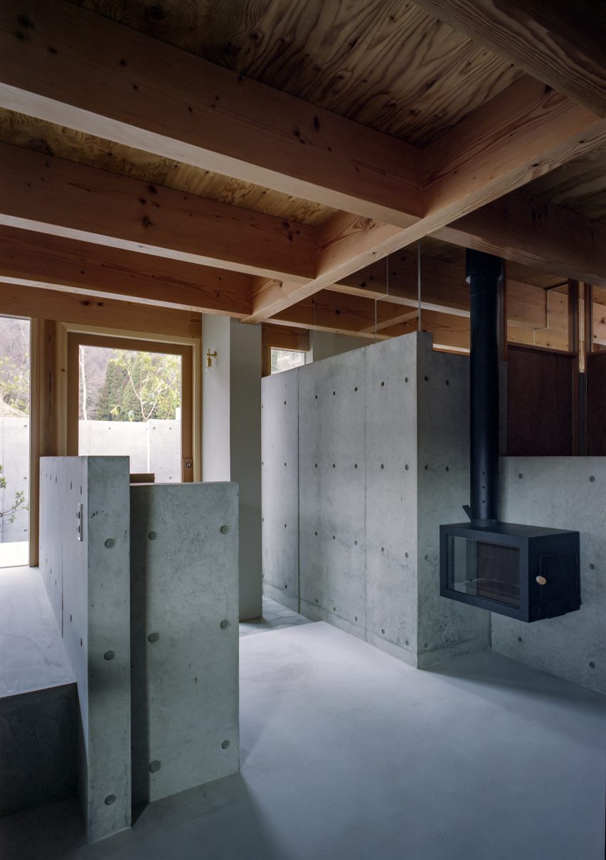 The concrete and wooden interiors of a Japanese house by FujiwaraMuro Architects
