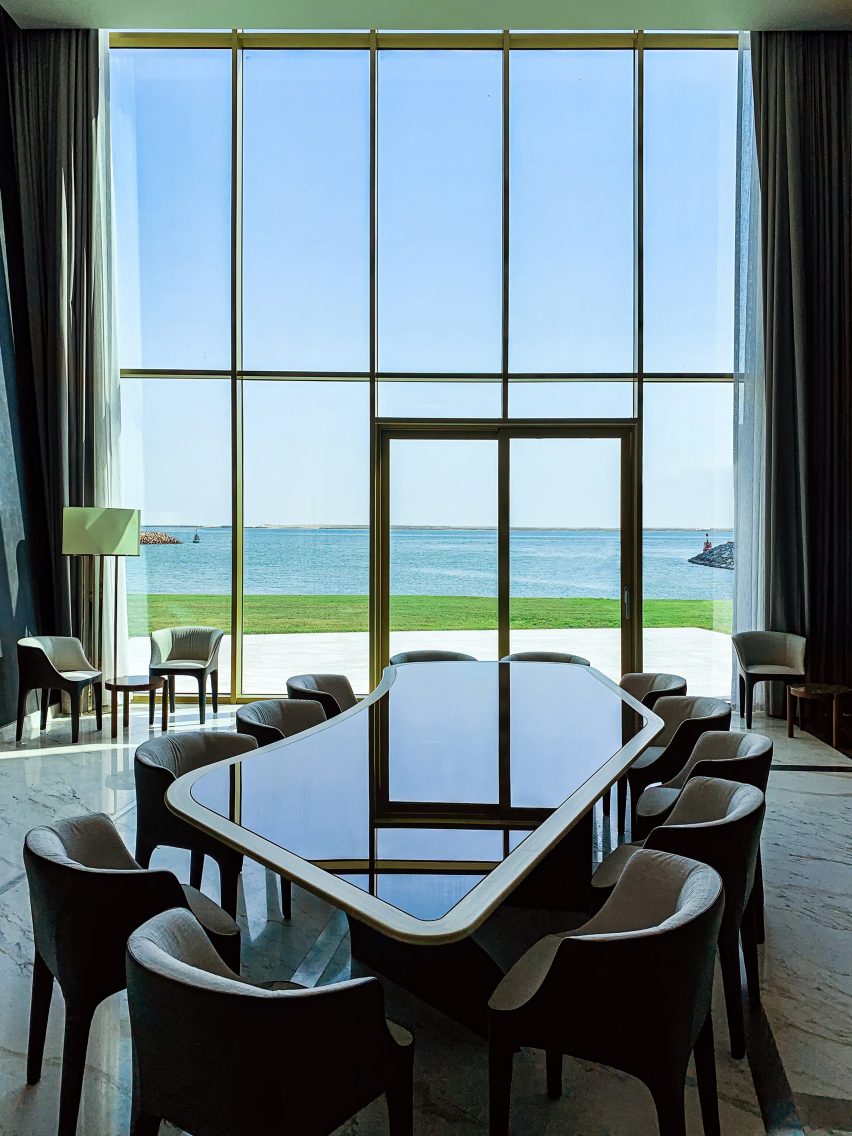 Dining room in Abu Dhabi villa