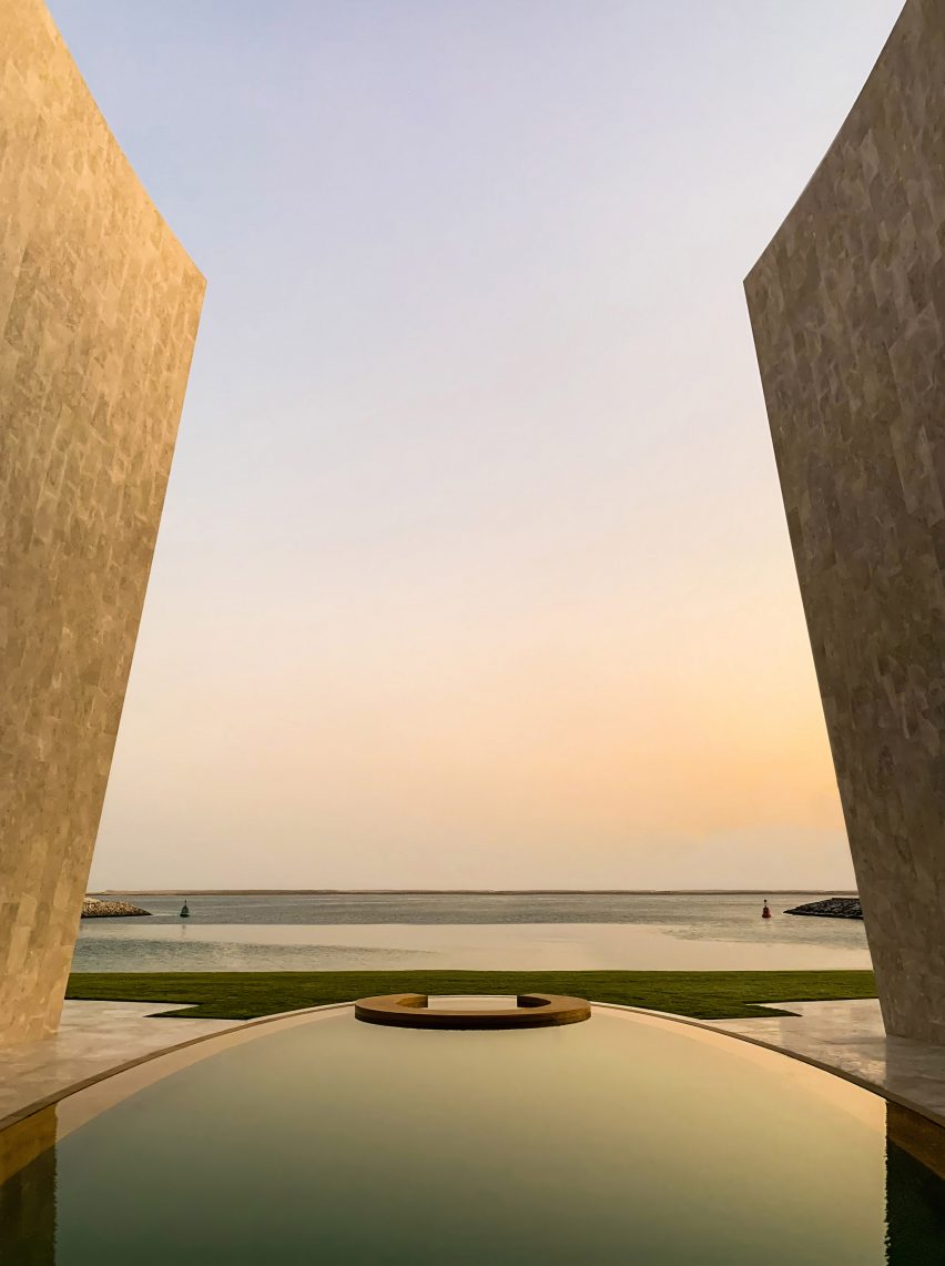 Villa on an artificial island in Abu Dhabi by Fabio Novembre