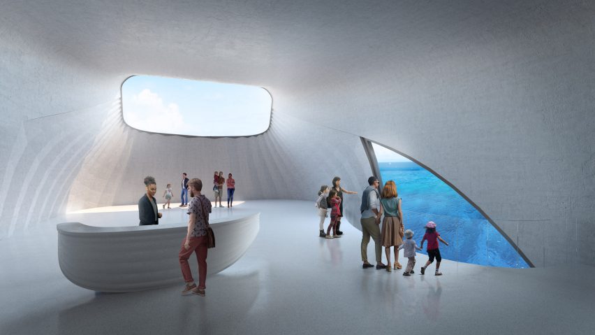 A gallery in the Australian Underwater Discovery Centre by Baca Architects