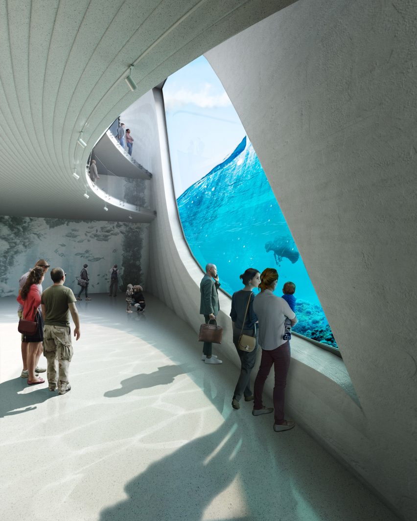 The observatory in the Australian Underwater Discovery Centre by Baca Architects