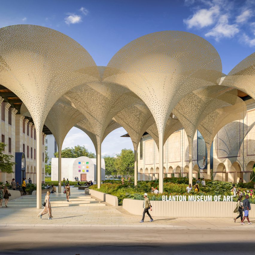 Snøhetta plans petal-shaped canopy for Blanton Museum of Art at University of Texas