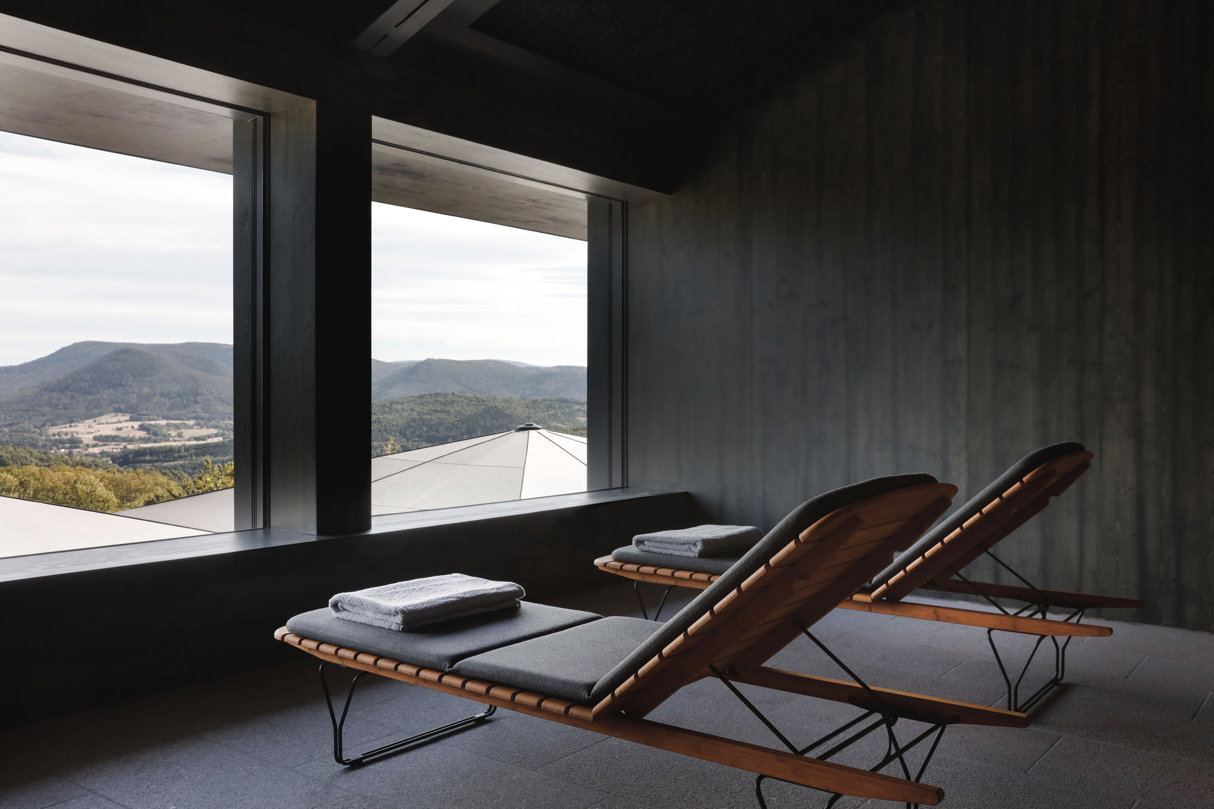 Spa at 48°Nord hotel in Breitenbach by Reiulf Ramstad Arkitekter