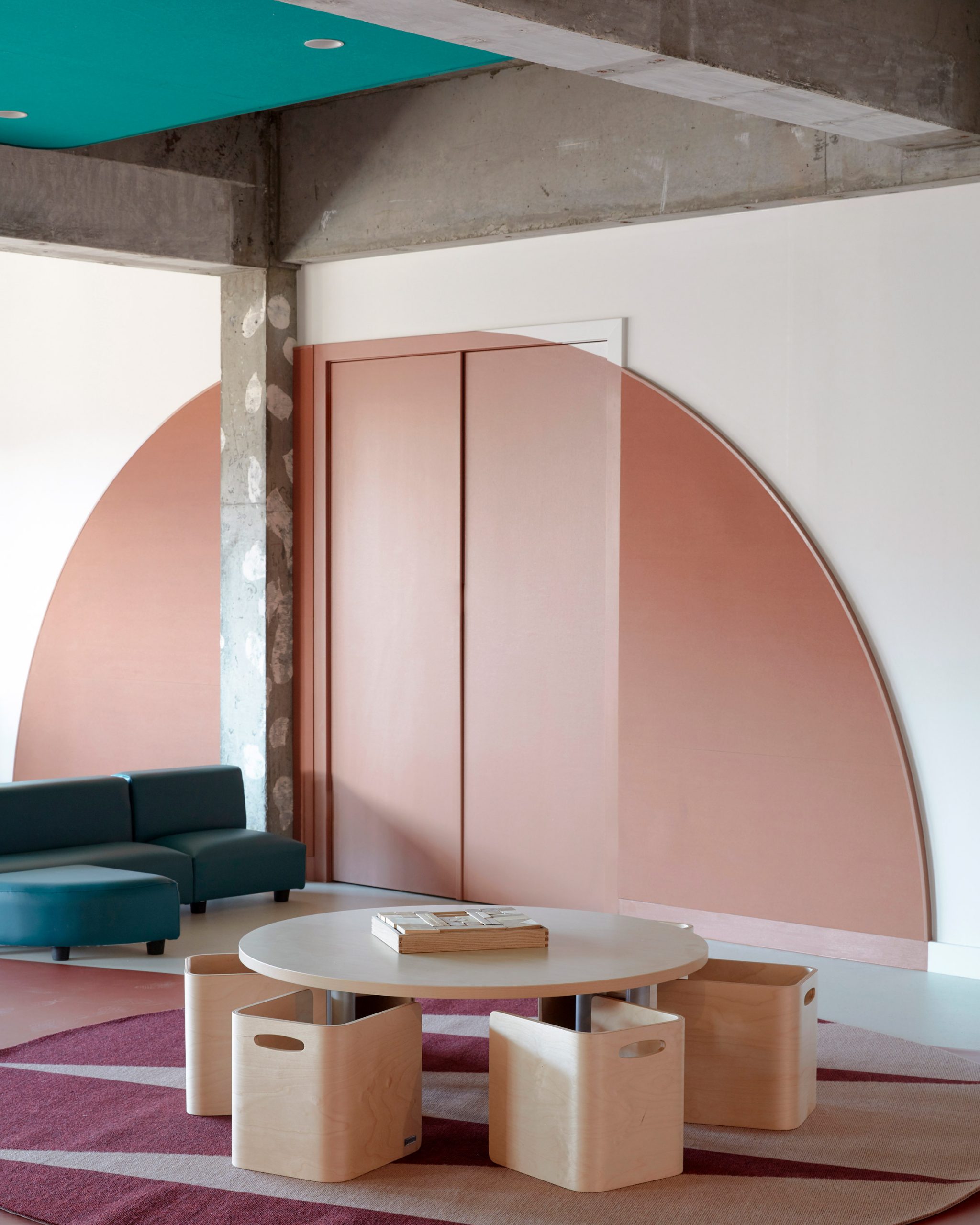 Pink wall at Brighton Early Learning Centre by Danielle Brustman