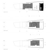 Floor plans of Casa Estudio by Manuel Cervantes Estudio