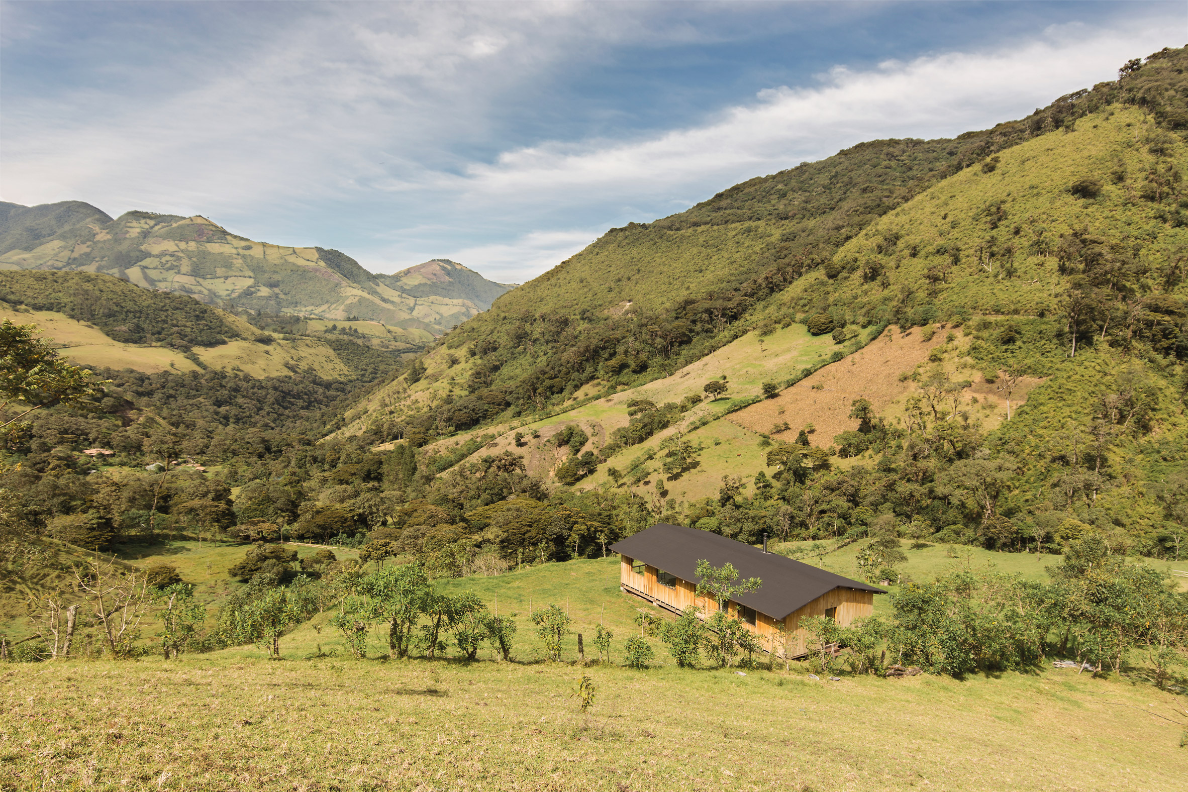 Casa Ocal viewed in the mountains