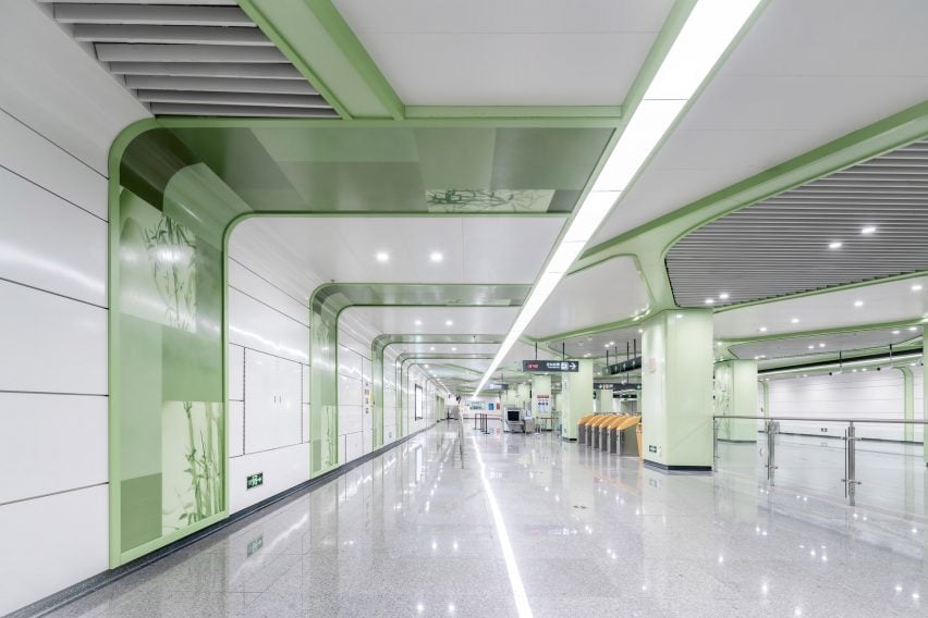 Standard Artistic Station designed by J&A and Sepanta Design for Chengdu's metro Line 9