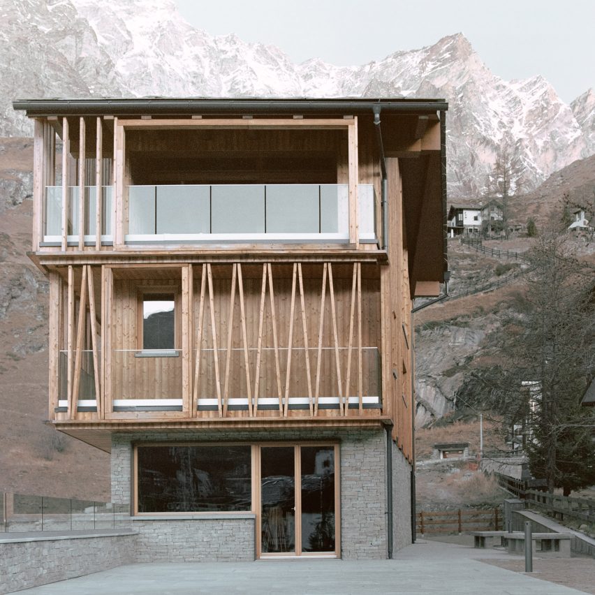 A contemporary chalet in the Italian village of Valtournenche