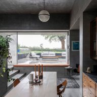 The kitchen of Concrete House by RAW Architecture Workshop in East Sussex