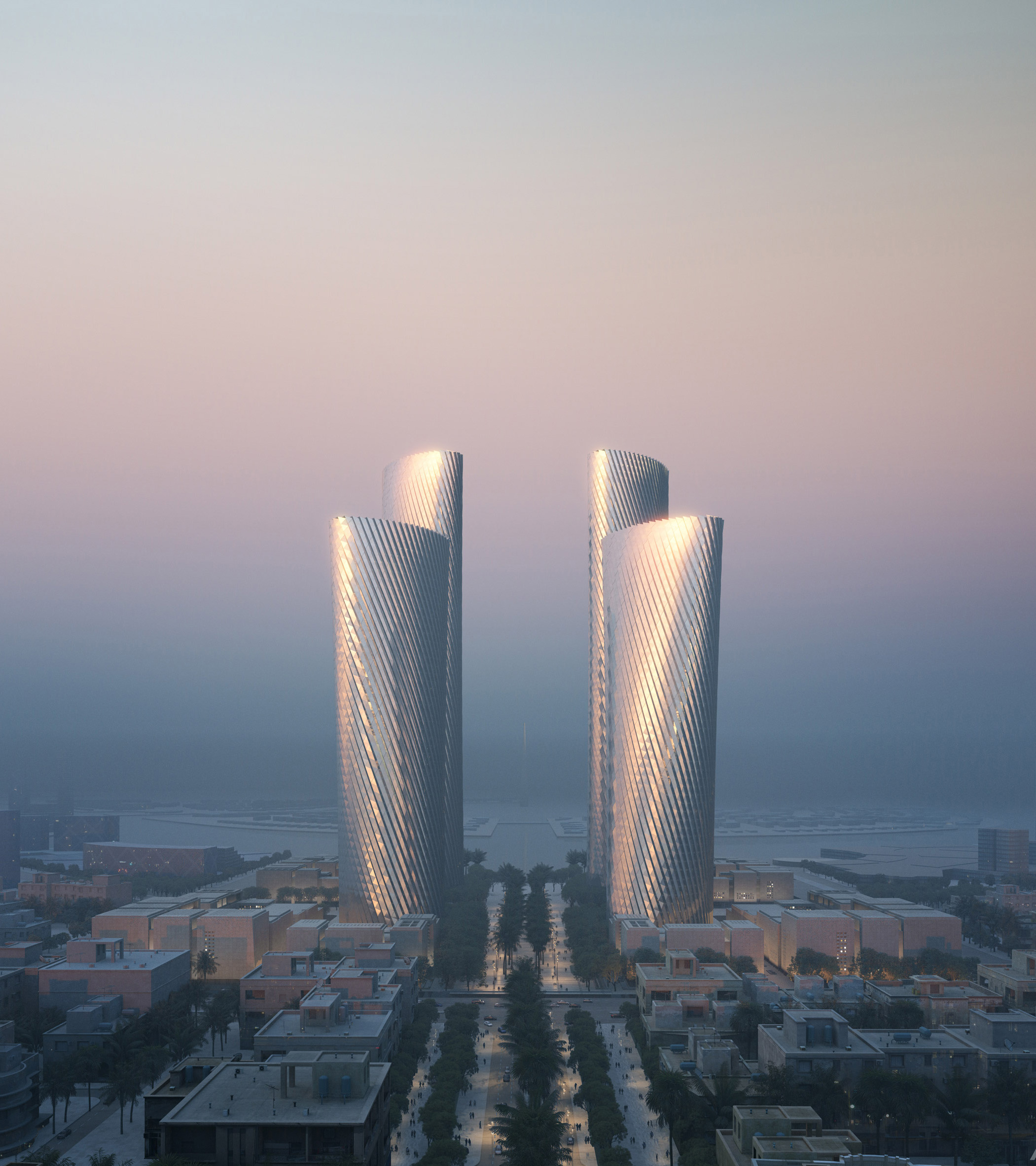 Lusail Towers in Qatar by Foster + Partners 