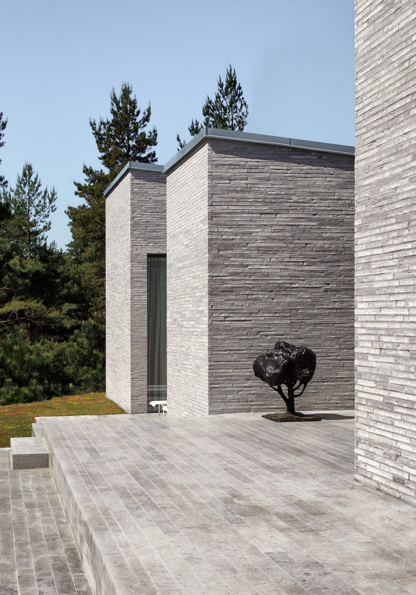 The brick exterior House of Many Courtyards by Claesson Koivisto Rune