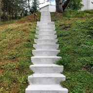 A staircase to the House of Many Courtyards by Claesson Koivisto Rune