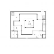 House with a Light Void, first floor plan