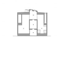 House with a Light Void, cross section