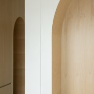 Arched details in a LIFE micro-apartment by Ian Lee