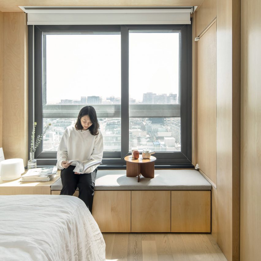 Minimalist micro-apartments in Seoul form "blank canvas for tenants"
