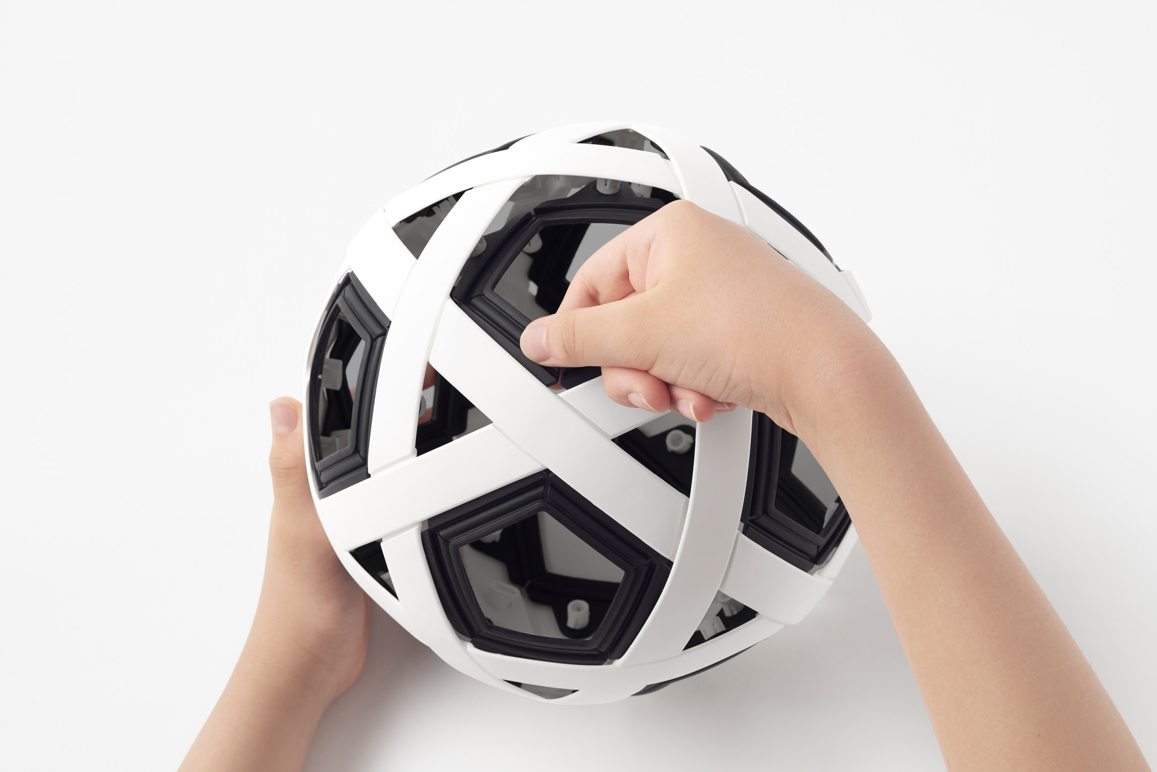 DIY soccer kit by Nendo for Molten