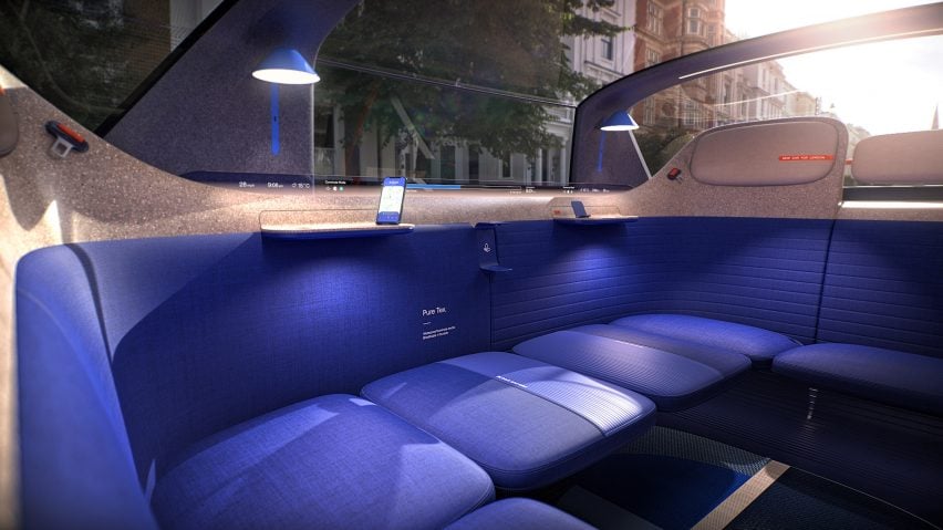 Interior and wireless charging dock in New Car for London by PriestmanGoode