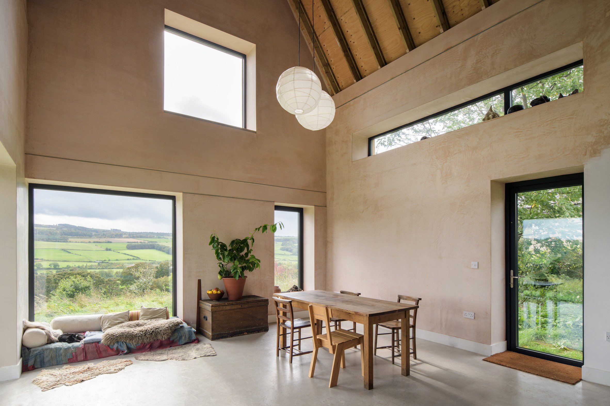 Living room in North Bank house