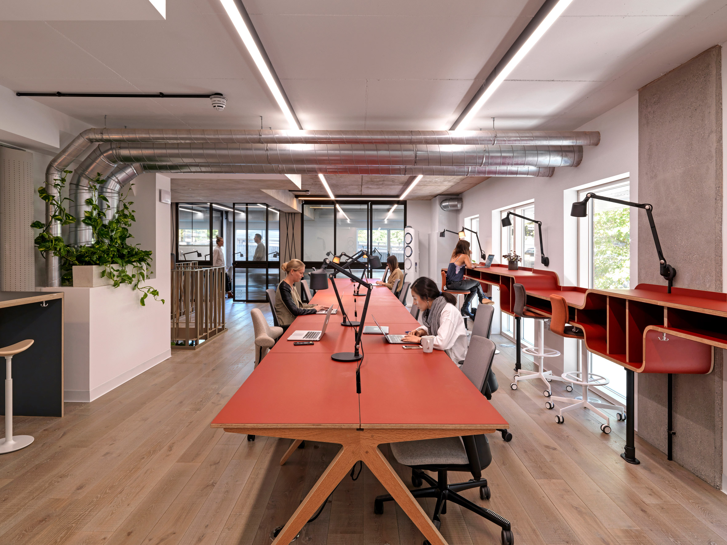 Co-working space in Paddington Works by Threefold Architects