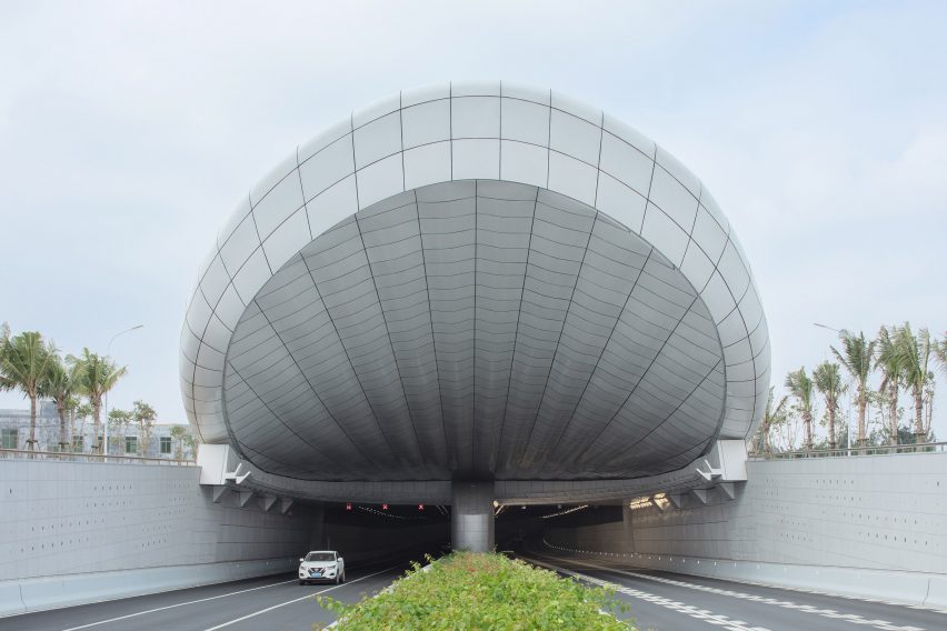 Wenming East Road Tunnel in Haikou City