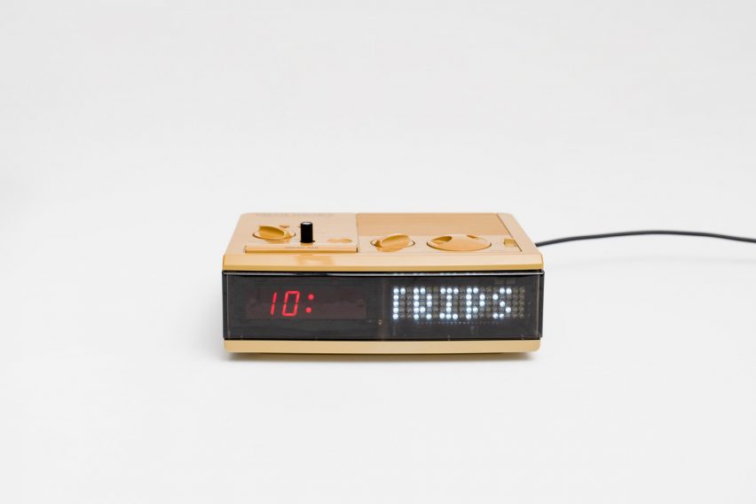 Repaired clock radio at R for Repair exhibition in Singapore