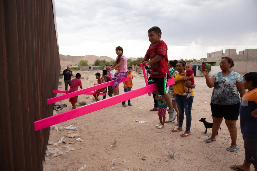 Design of the Year 2020 winner: pink seesaws at the US-Mexico border